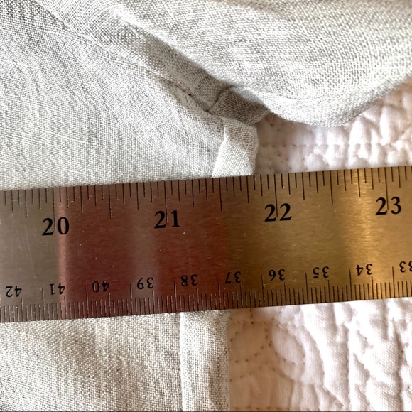 Theory | Women's Hekanina Linen Tie Front Shirt Lg - Picture 9 of 12